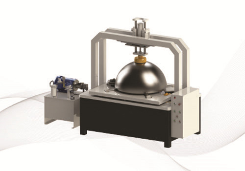 Joggling machine for tank heads